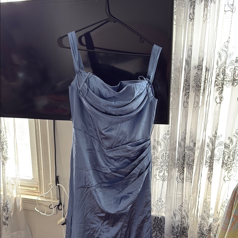 Elegant Blue Evening Dress